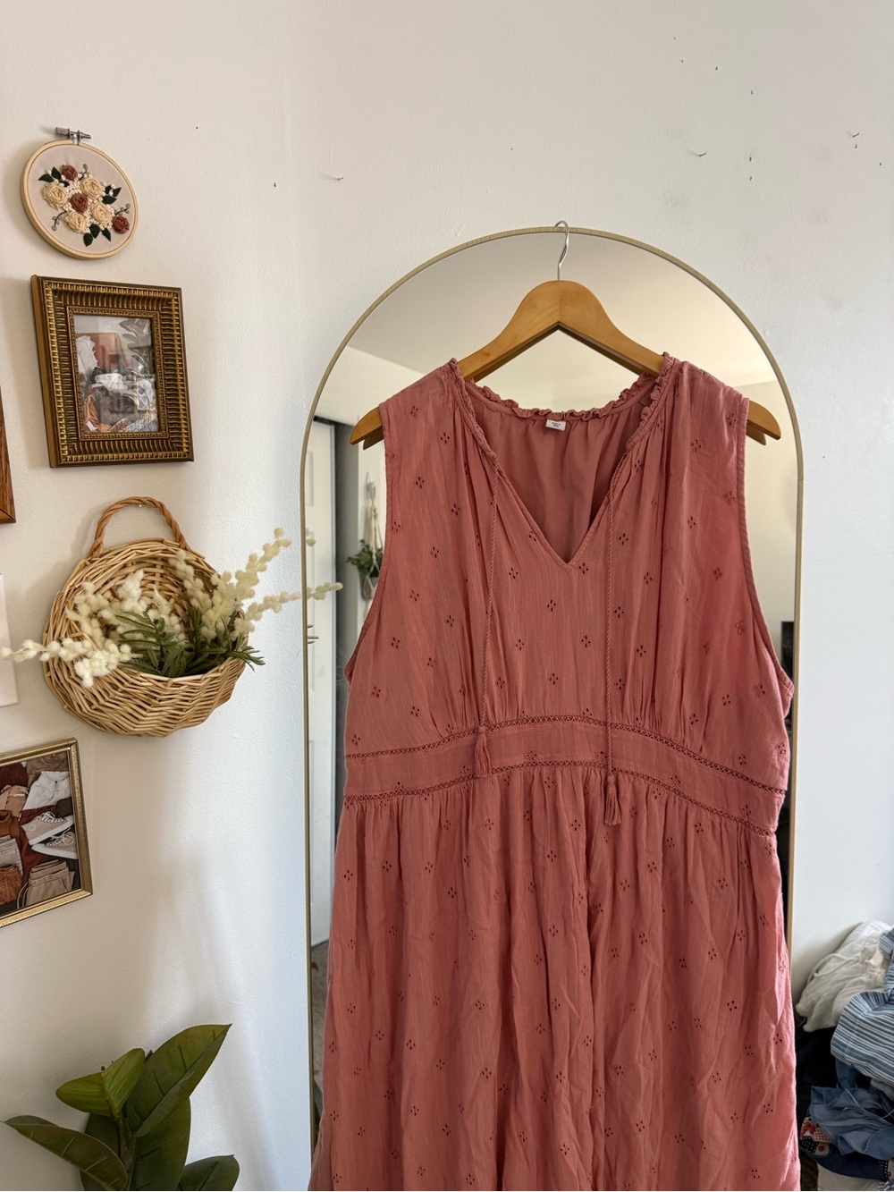 Old Navy Sleeveless Rose Pink Midi Dress Size XXL - Picture 3 of 5